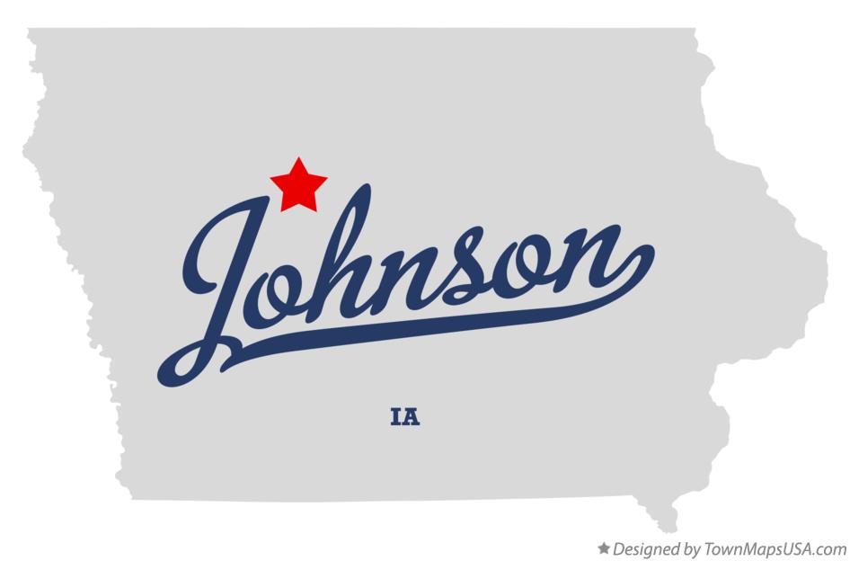 Map of Johnson Iowa IA