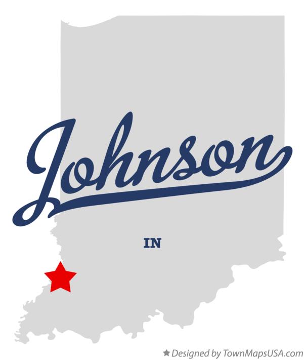 Map of Johnson Indiana IN