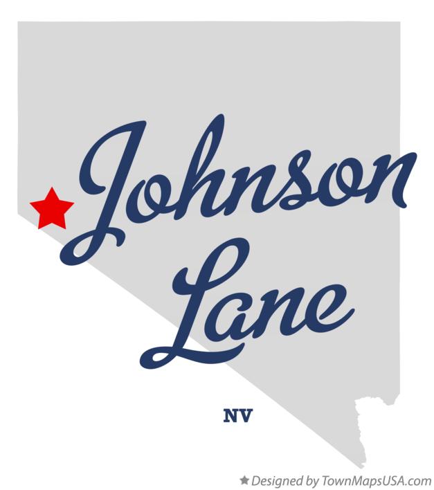 Map of Johnson Lane Nevada NV