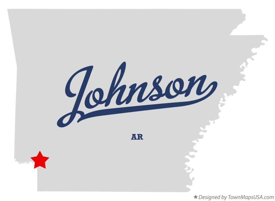 Map of Johnson Arkansas AR