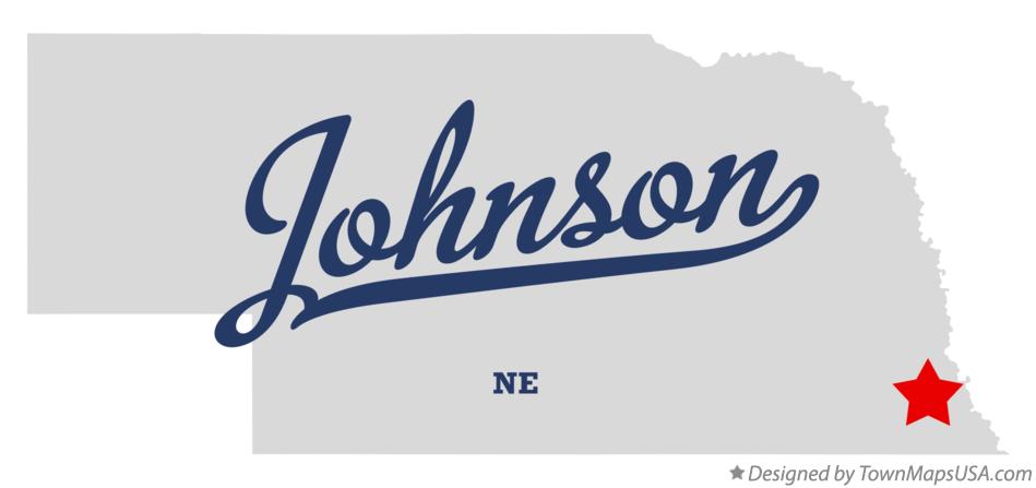 Map of Johnson Nebraska NE