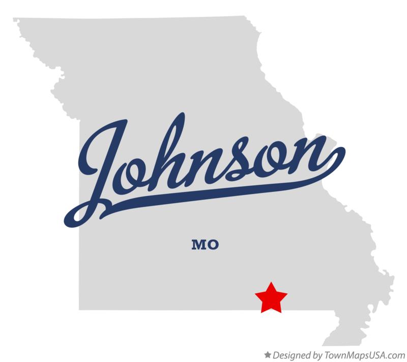 Map of Johnson Missouri MO