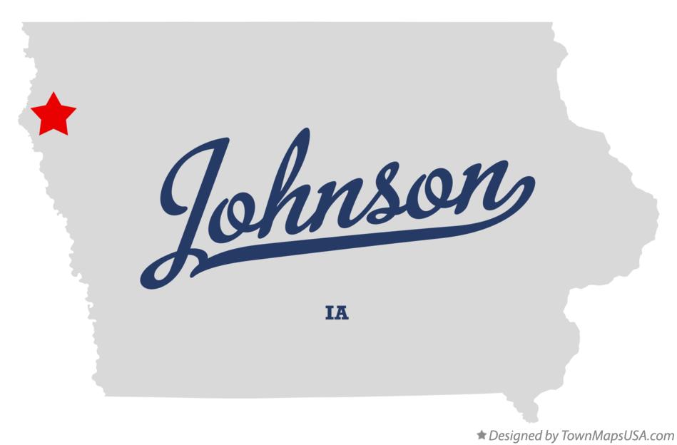 Map of Johnson Iowa IA