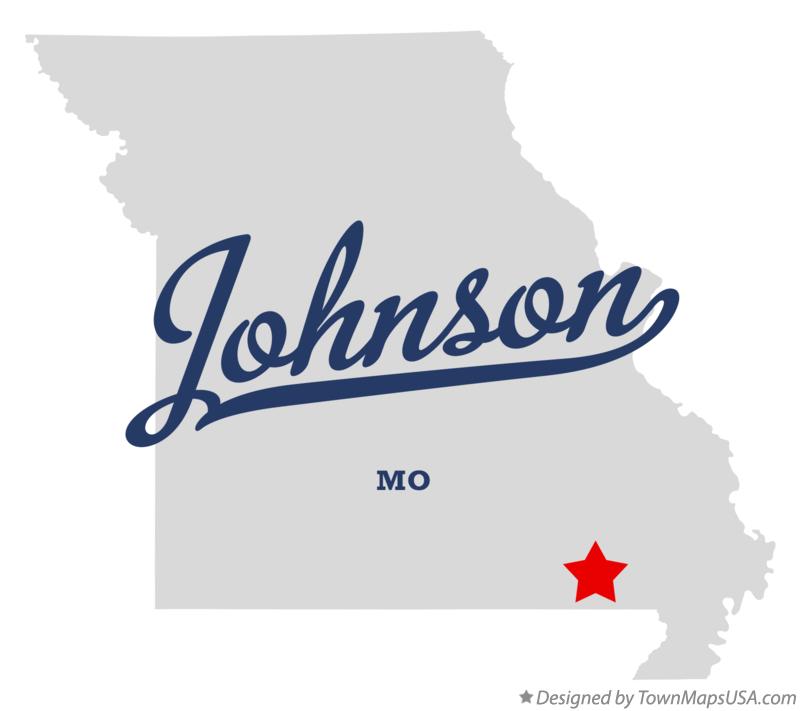 Map of Johnson Missouri MO