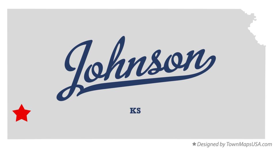 Map of Johnson Kansas KS
