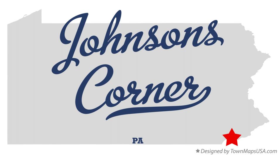 Map of Johnsons Corner Pennsylvania PA
