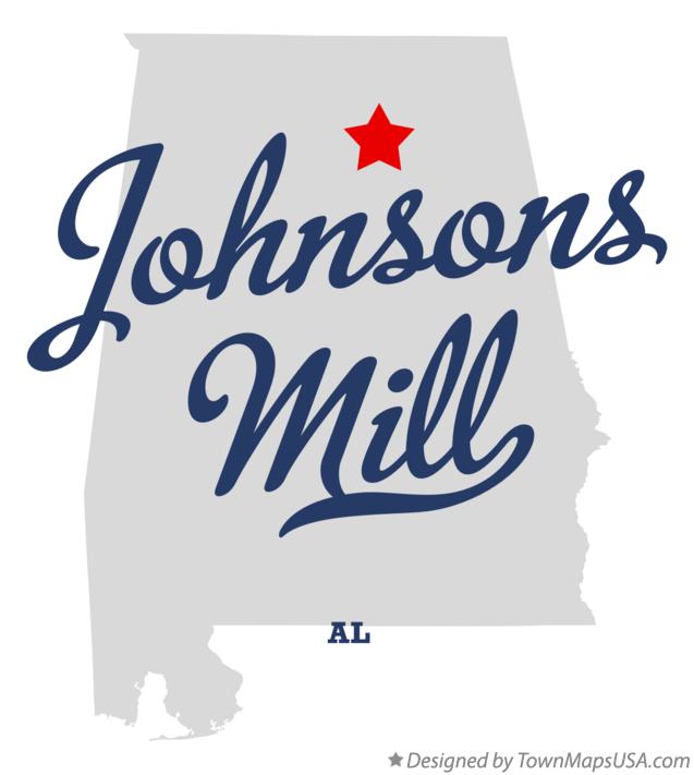 Map of Johnsons Mill Alabama AL