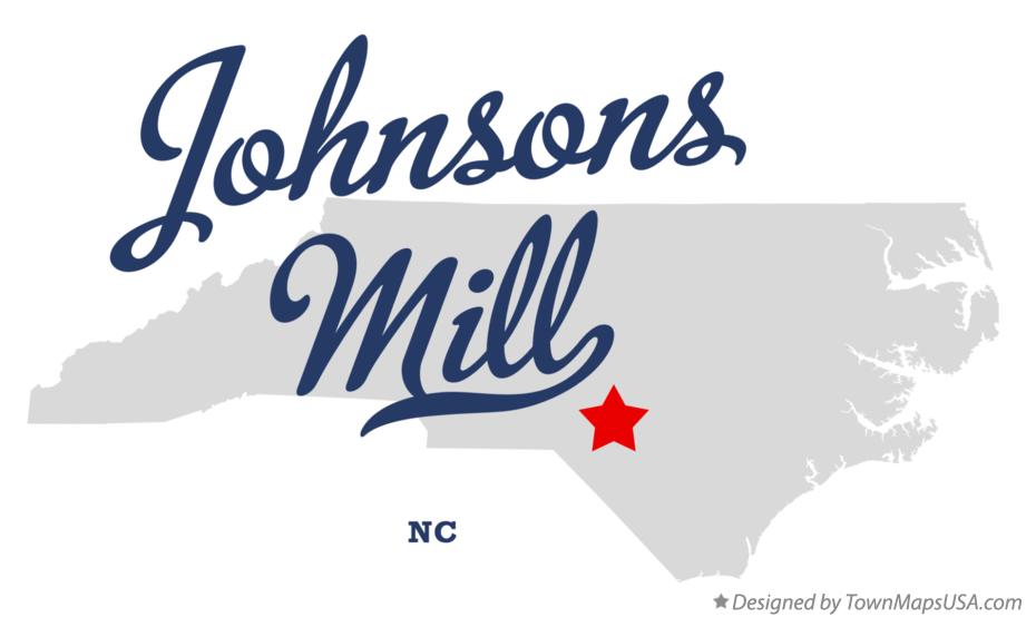 Map of Johnsons Mill North Carolina NC
