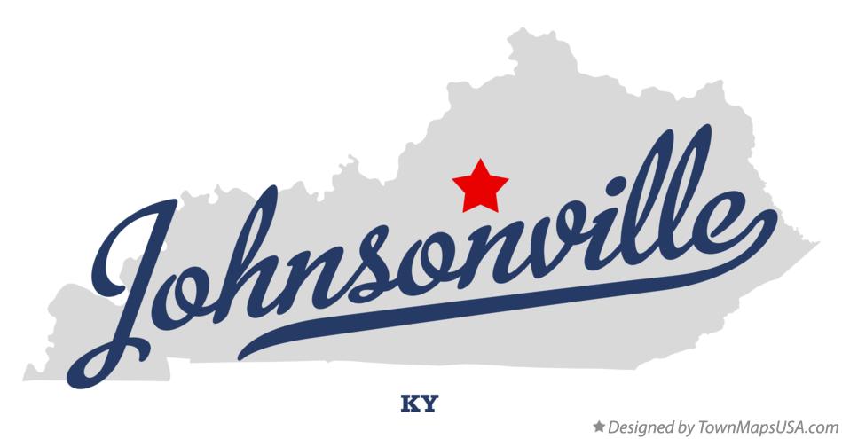 Map of Johnsonville Kentucky KY