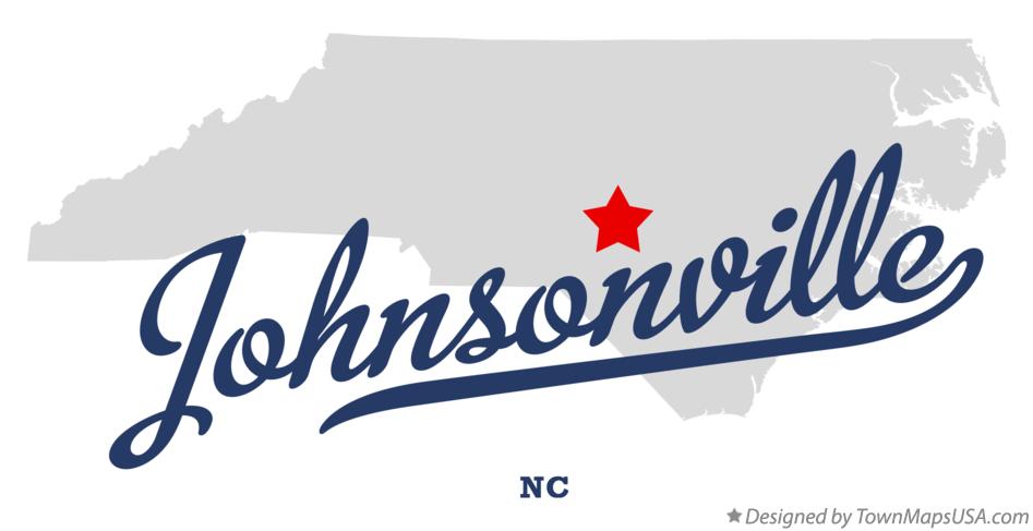 Map of Johnsonville North Carolina NC