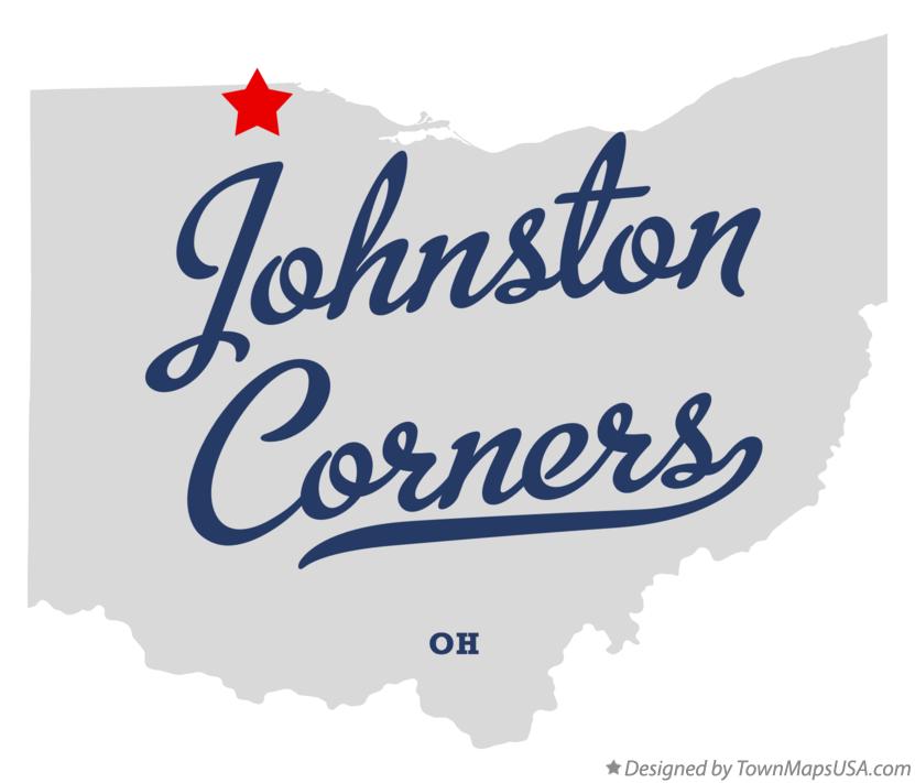 Map of Johnston Corners Ohio OH