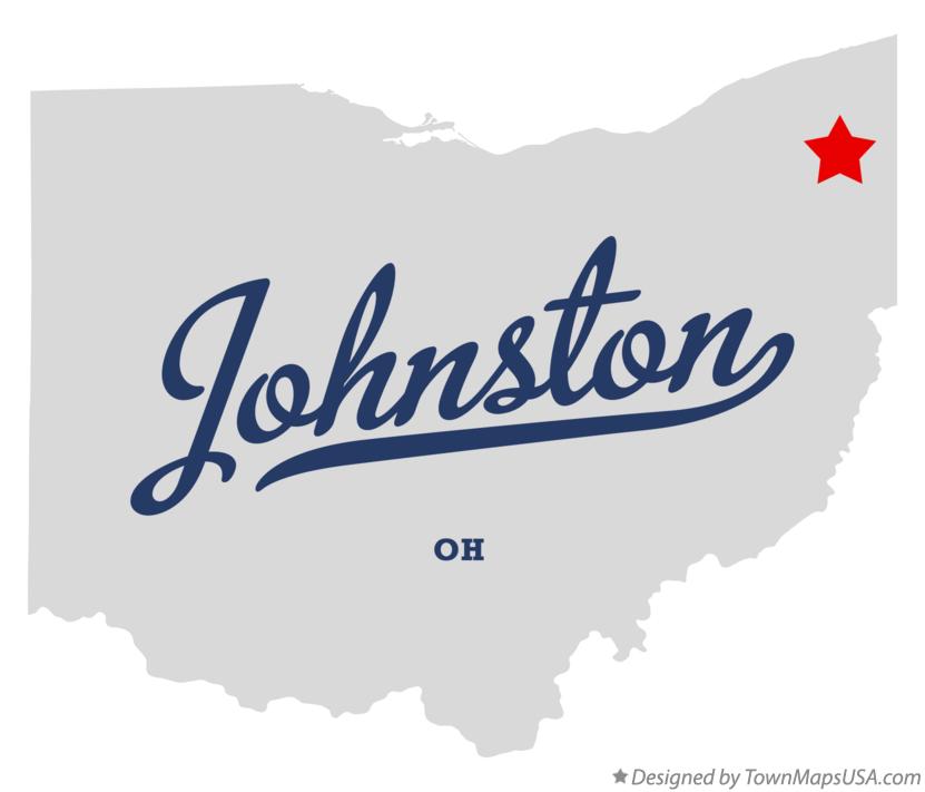 Map of Johnston Ohio OH