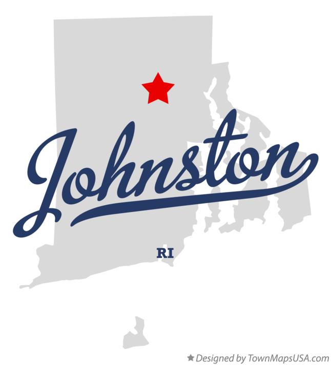 Map of Johnston Rhode Island RI