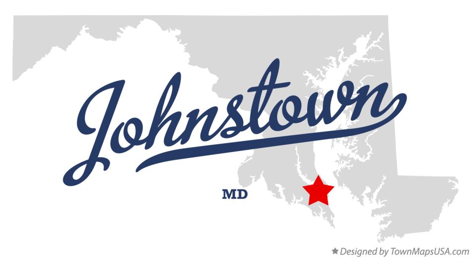 Map of Johnstown Maryland MD