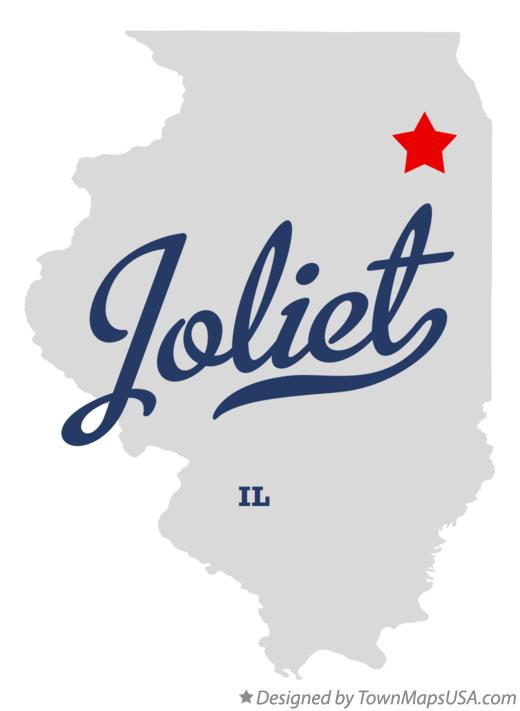 Map of Joliet Illinois IL