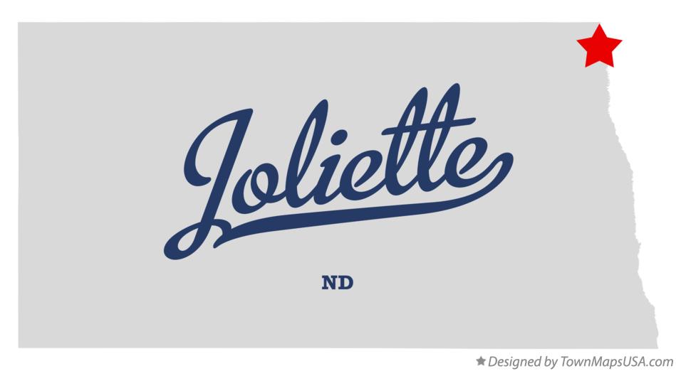 Map of Joliette North Dakota ND