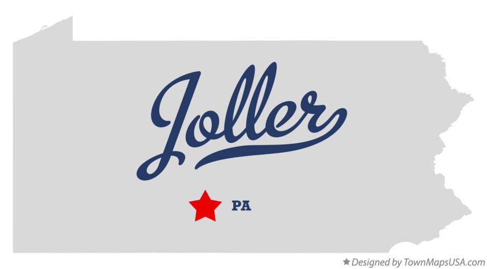 Map of Joller Pennsylvania PA