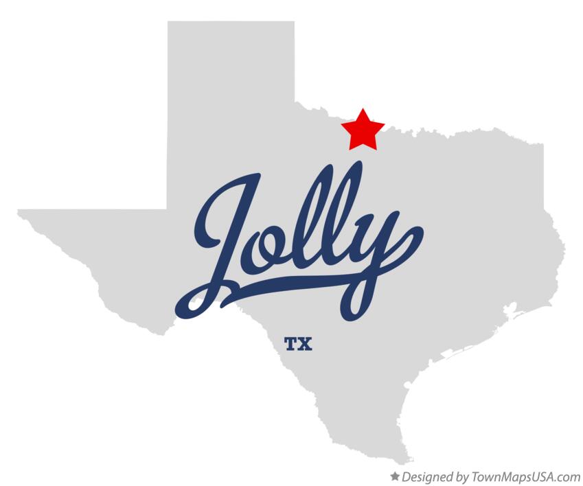Map of Jolly Texas TX