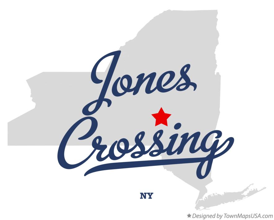 Map of Jones Crossing New York NY