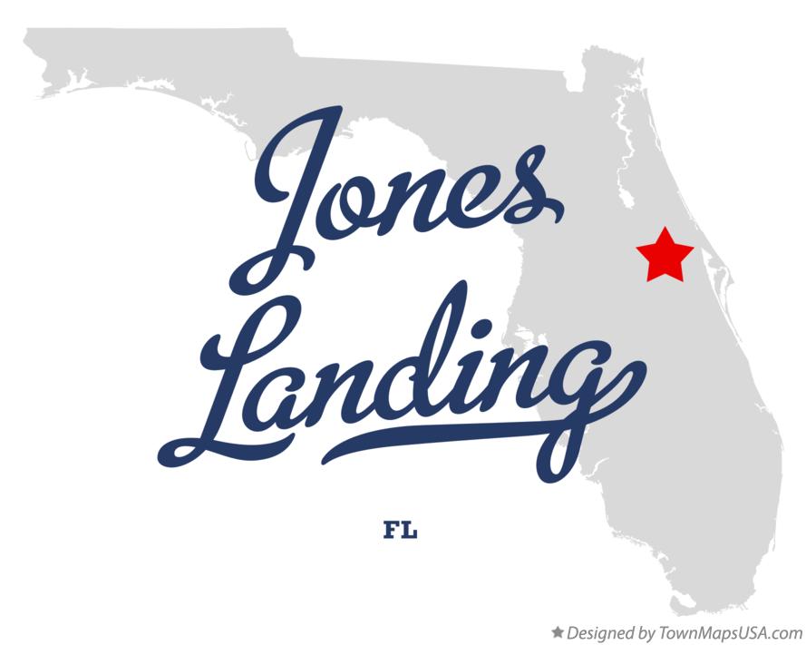 Map of Jones Landing Florida FL