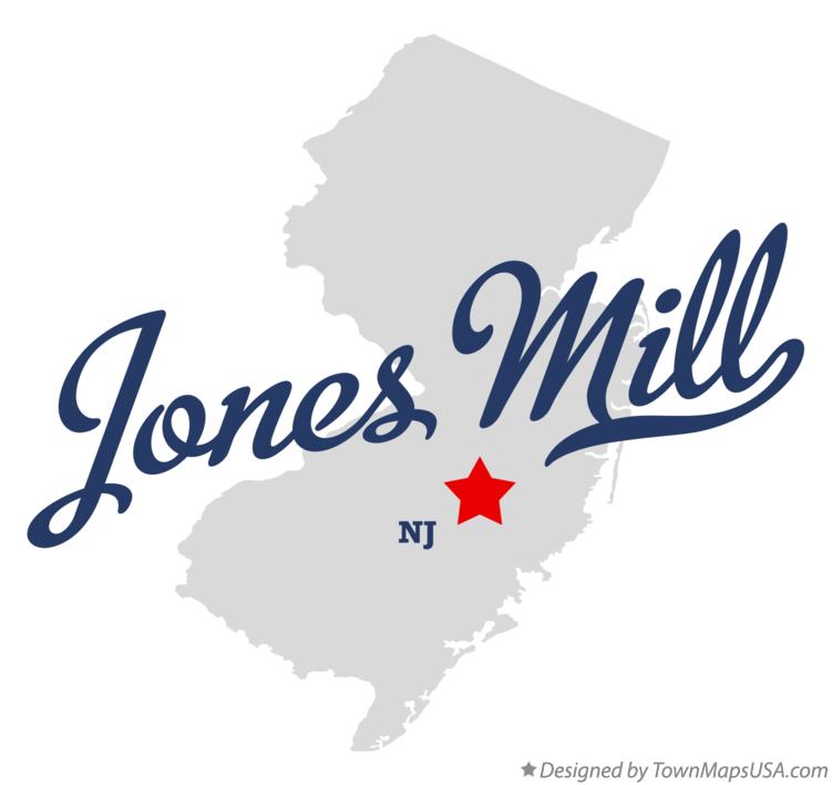 Map of Jones Mill New Jersey NJ