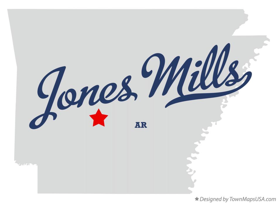 Map of Jones Mills Arkansas AR