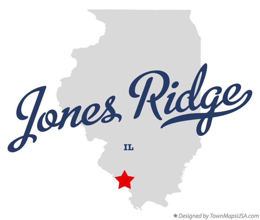 Map of Jones Ridge Illinois IL