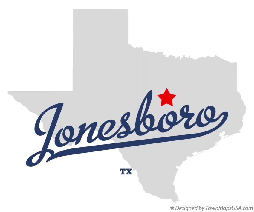 Map of Jonesboro Texas TX