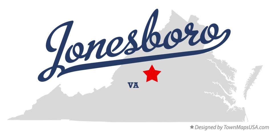 Map of Jonesboro Virginia VA