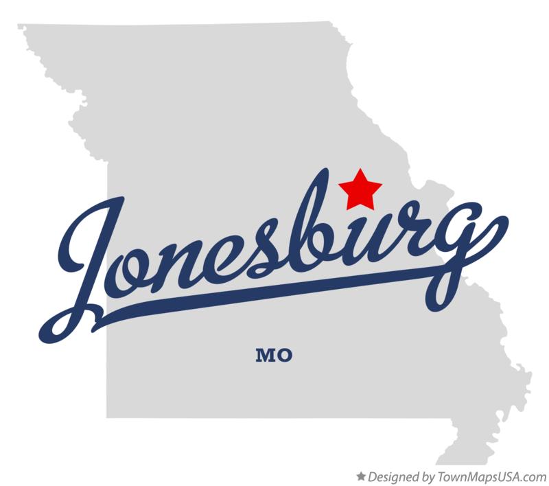 Map of Jonesburg Missouri MO