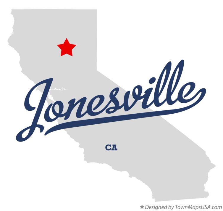 Map of Jonesville California CA