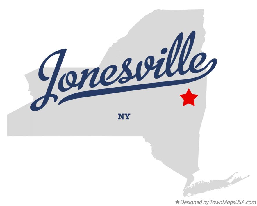 Map of Jonesville New York NY