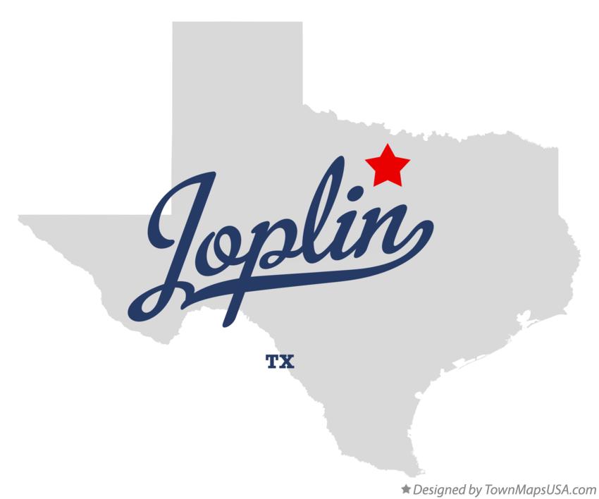 Map of Joplin Texas TX