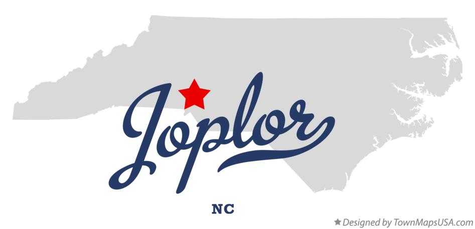 Map of Joplor North Carolina NC