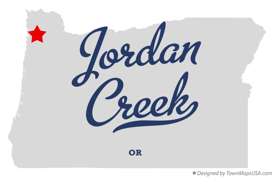 Map of Jordan Creek Oregon OR