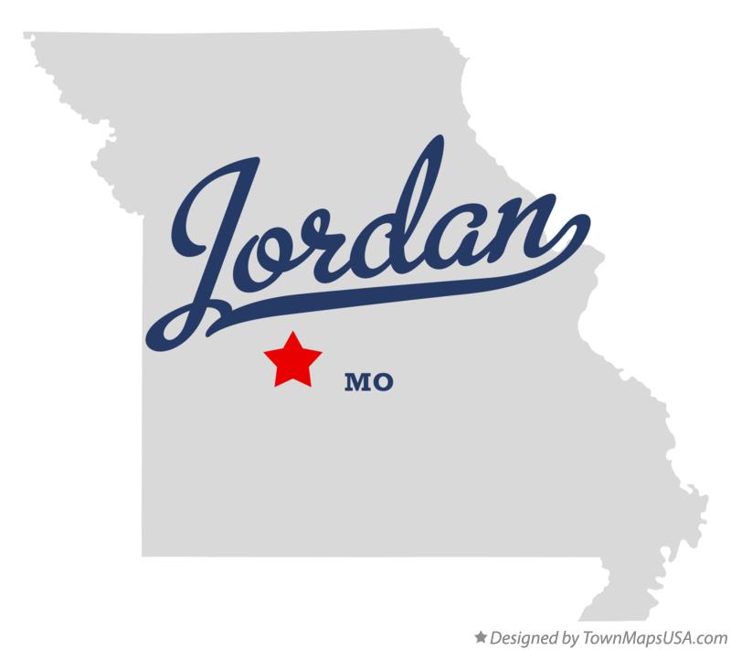 Map of Jordan Missouri MO