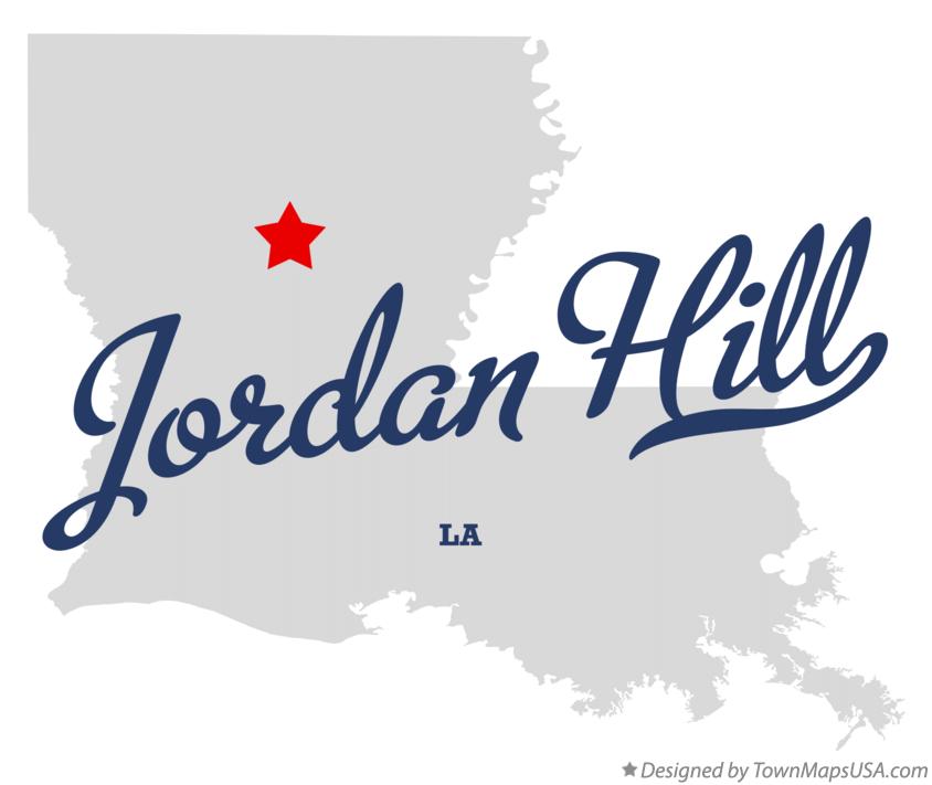Map of Jordan Hill Louisiana LA