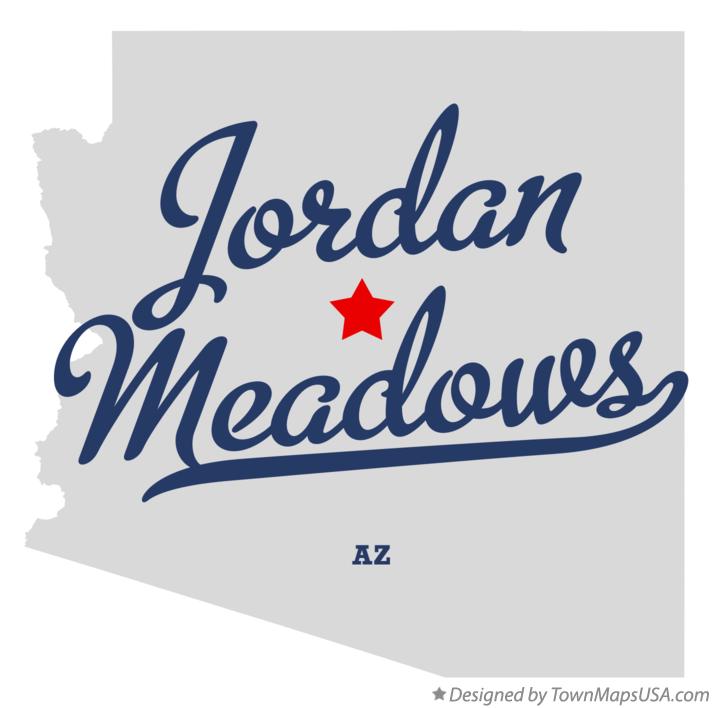 Map of Jordan Meadows Arizona AZ