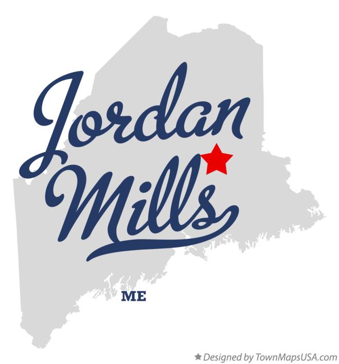 Map of Jordan Mills Maine ME