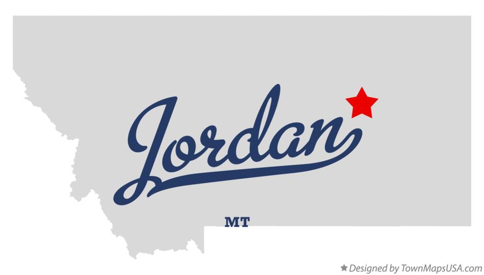 Map of Jordan Montana MT
