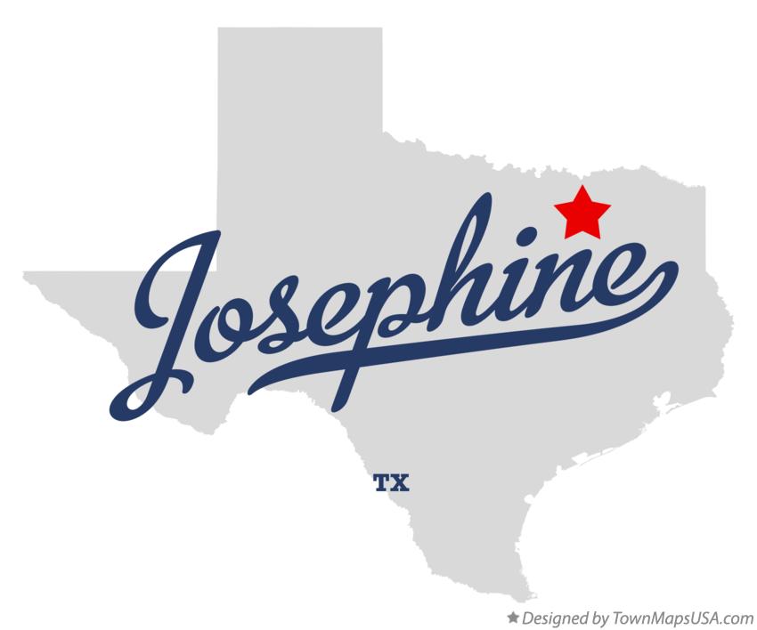 Map of Josephine Texas TX