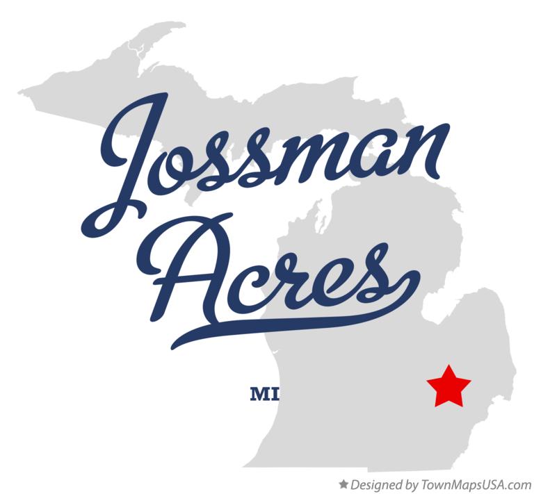 Map of Jossman Acres Michigan MI