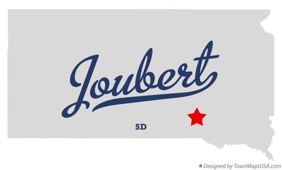 Map of Joubert South Dakota SD