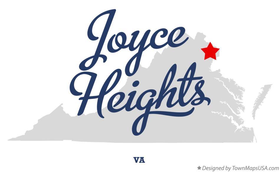 Map of Joyce Heights Virginia VA