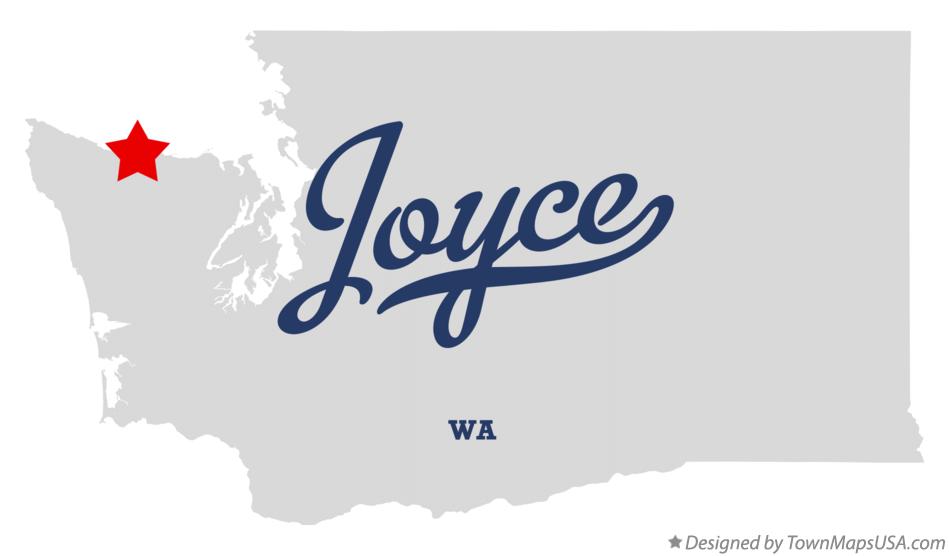 Map of Joyce Washington WA