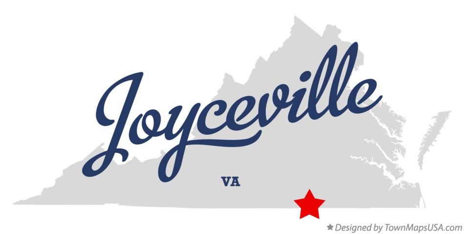 Map of Joyceville Virginia VA