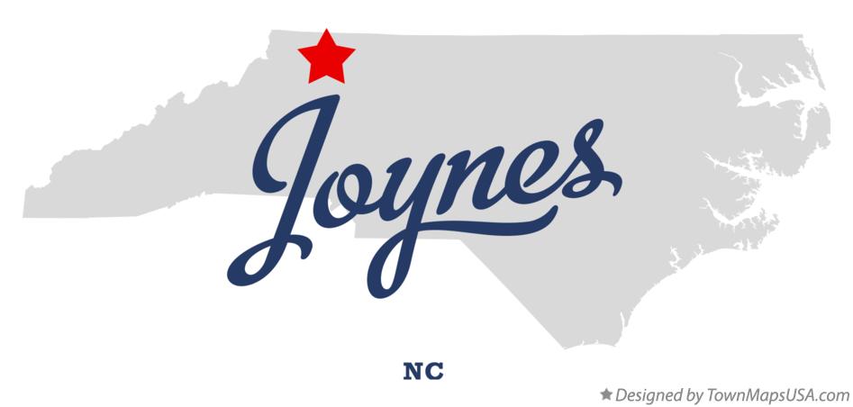 Map of Joynes North Carolina NC