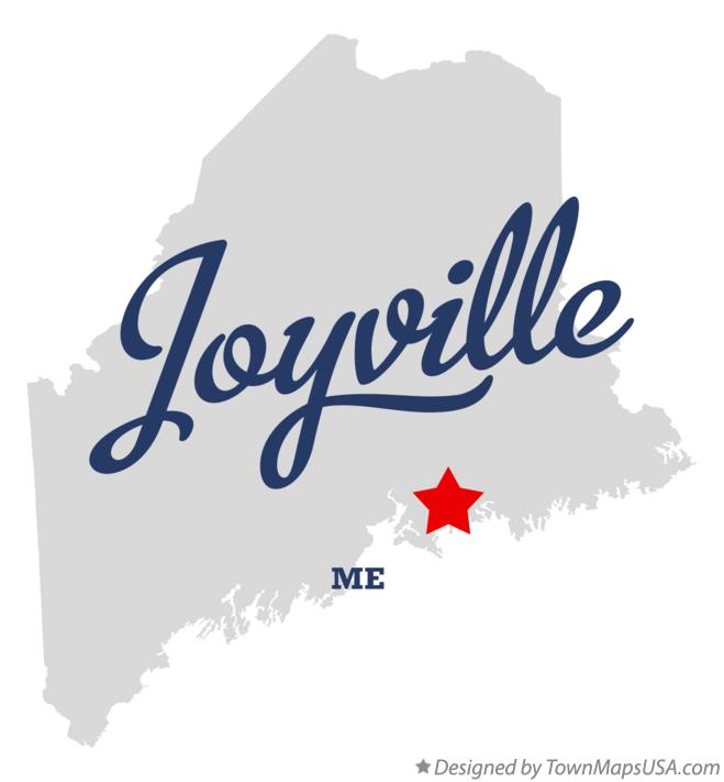 Map of Joyville Maine ME