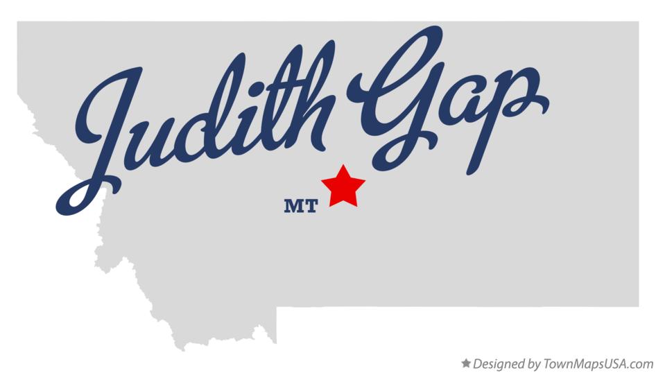 Map of Judith Gap Montana MT