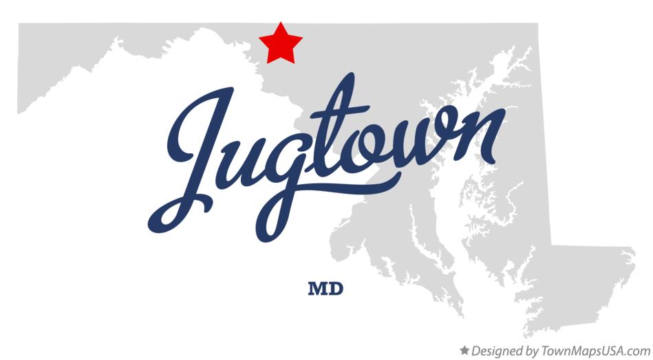 Map of Jugtown Maryland MD